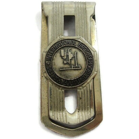 Vintage Brotherhood of Paper Makers Money Clip Bastion Bros. Rochester New York - Picture 5 of 10